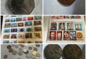 Old Stamps and coins