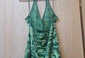 Halterneck Green Dress – Pull & Bear