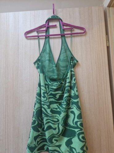 Halterneck Green Dress – Pull & Bear