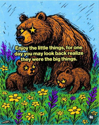 Bears Poster 45 x 45
