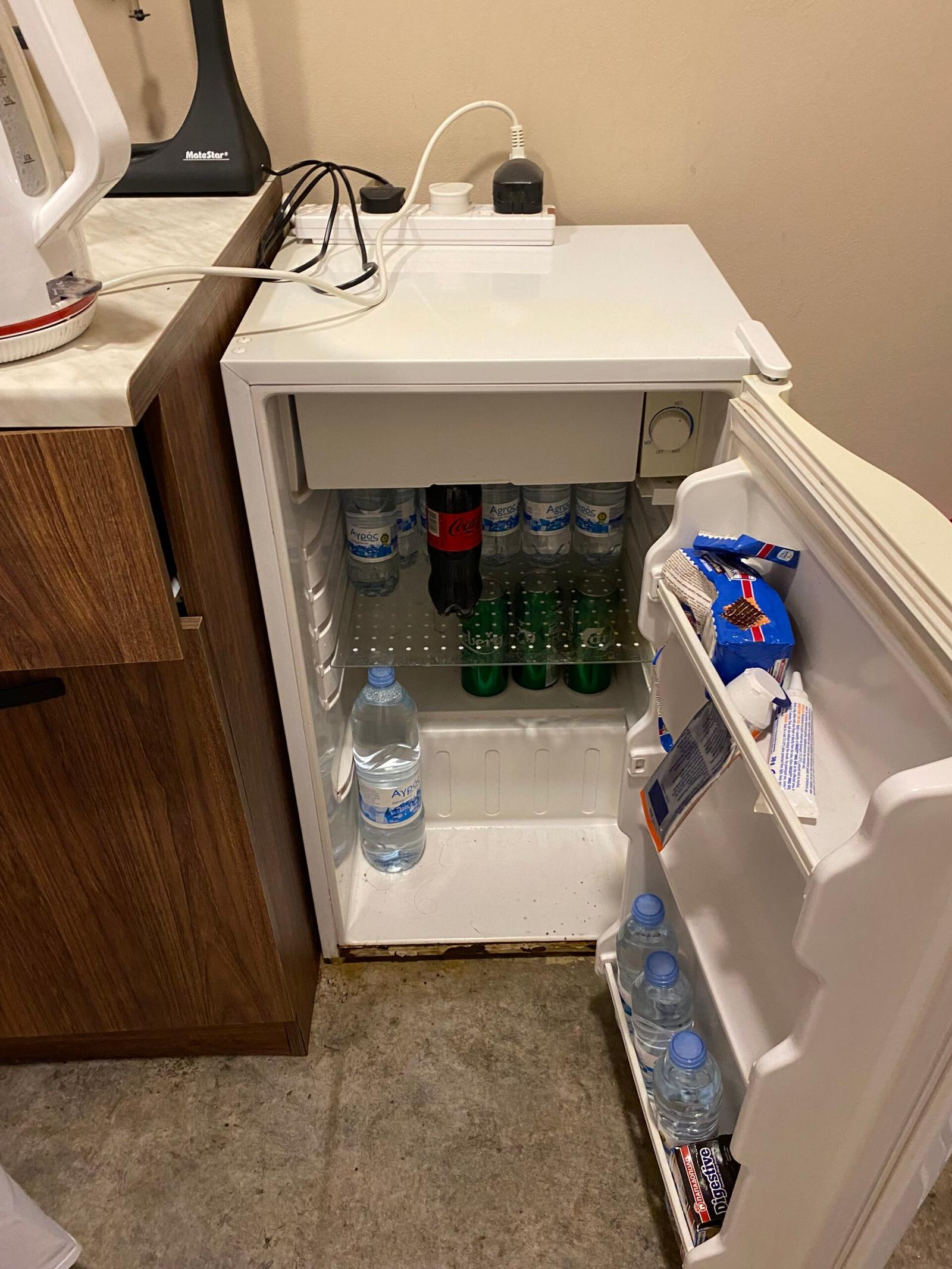 Fridge with freezer compartment