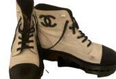 Chanel leather riding boots
