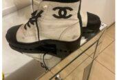 Chanel leather riding boots