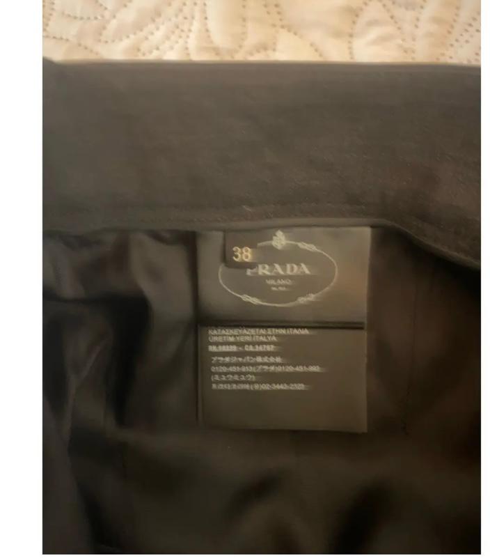 Prada wool mid-length skirt