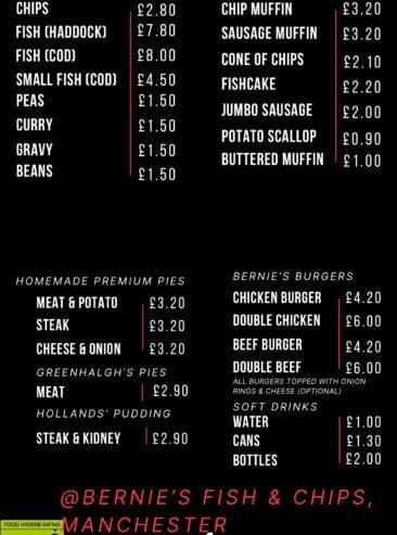 BERNIE’S FISH & CHIPS