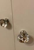 Wardrobe with crystal handles
