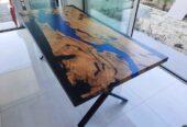 Natural wood and epoxy tables, furniture – ξυλο και εποξική
