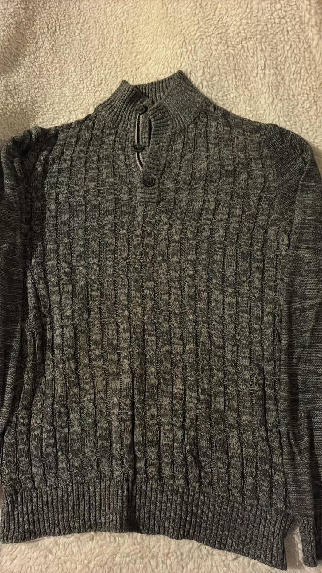 🔹 Γυναικείο Πλεκτό Πουλόβερ Γκρι – Μέγεθος Large (L) 🔹