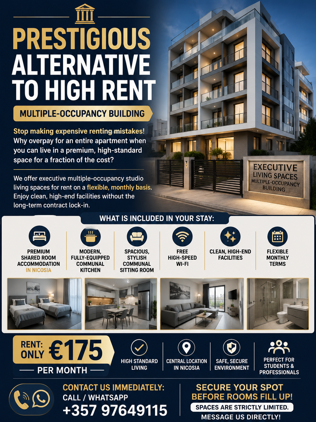 Affordable Shared Housing in Nicosia for Students, Professionals & Asylum Seekers