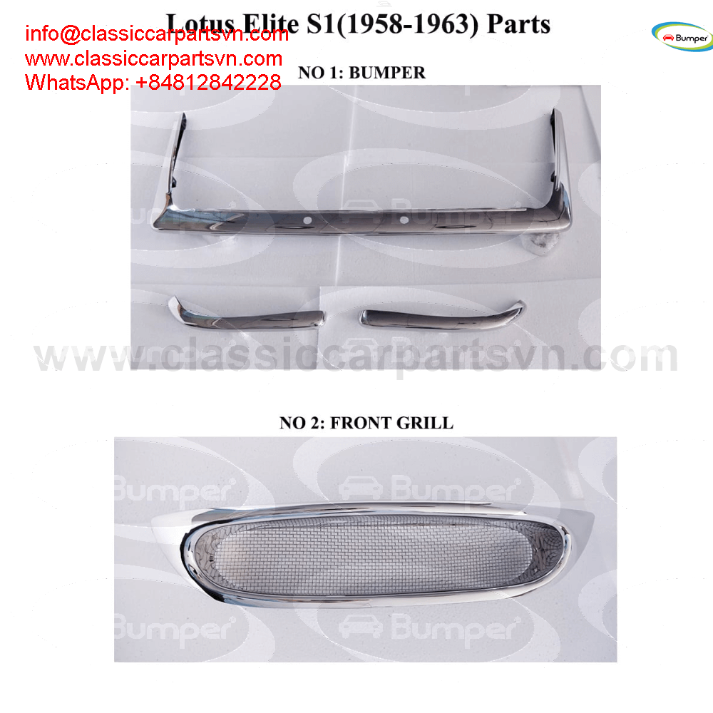 Lotus Elite S1 (1958-1963) a front grille and bumper